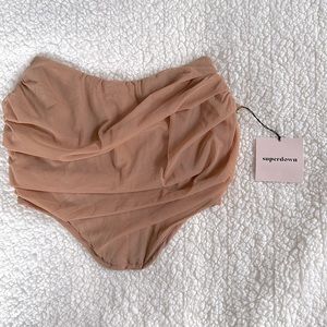 NWT Superdown Savannah Corset Top in Blush Size Small